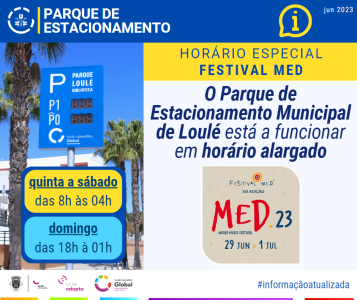 PARQUE DE ESTACIONAMENTO - FESTIVAL MED | LOULÉ CONCELHO GLOBAL