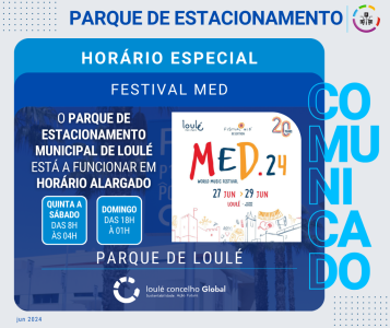 PARQUE DE ESTACIONAMENTO - FESTIVAL MED | LOULÉ CONCELHO GLOBAL