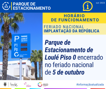 PARQUE DE ESTACIONAMENTO - FERIADO NACIONAL IMPLANTAÇÃO DA REPÚBLICA | LOULÉ CONCELHO GLOBAL