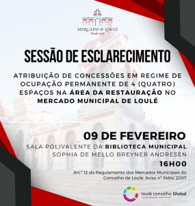 SESSÃO DE ESCLARECIMENTO MERCADO MUNICIPAL DE LOULÉ  | LOULÉ CONCELHO GLOBAL